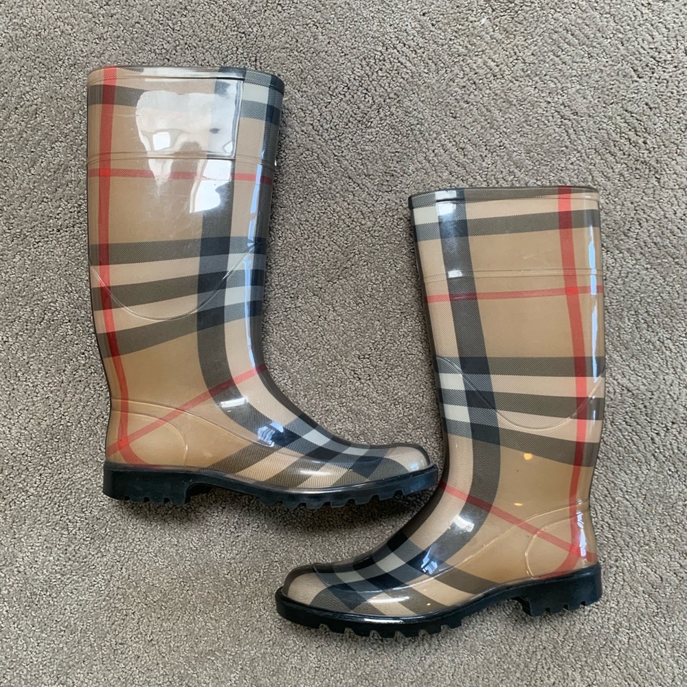Burberry rain boots!